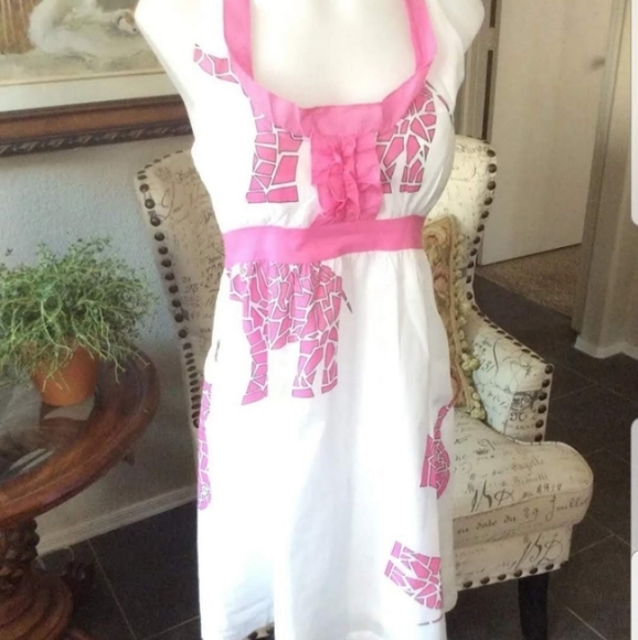 Tracy Negoshian Dresses & Skirts - NWT-Tracy Negoshian Elephant Print Cotton Sun Dress, With Zip Pocket, Large